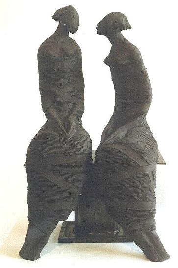 sculpture aubron eva terre cuite oeuvre unique