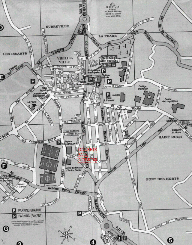 plan d'acces galerie